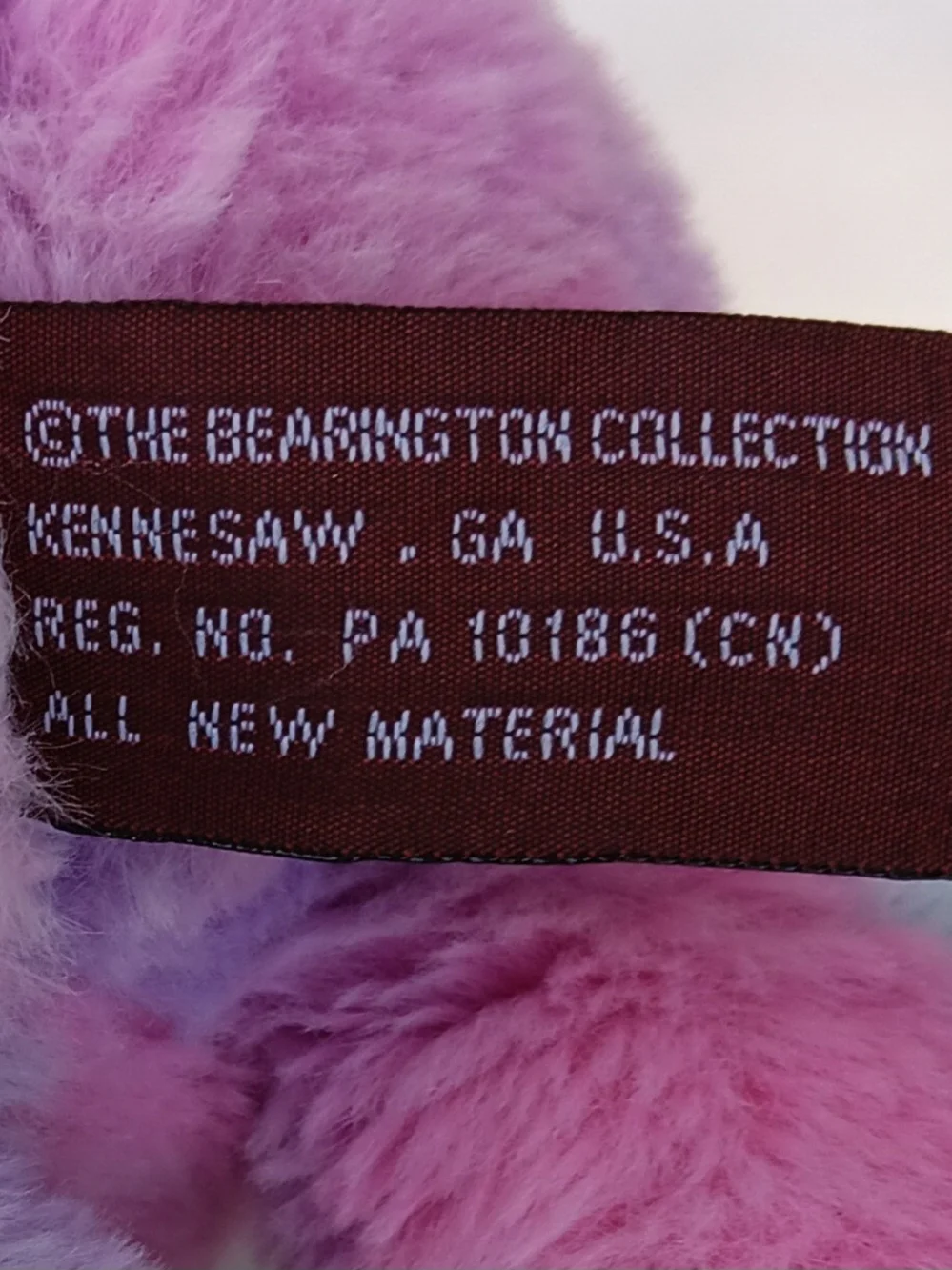Plush Pastel Tie-Dye Teddy Bear with Bow - Kids Toy